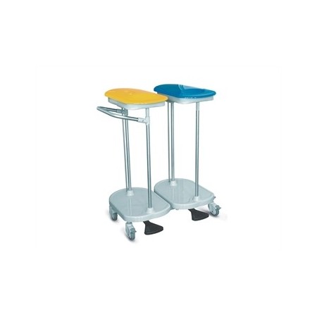 GIMA CARRELLO PORTASACCO A PEDALE - 2 SACCHI