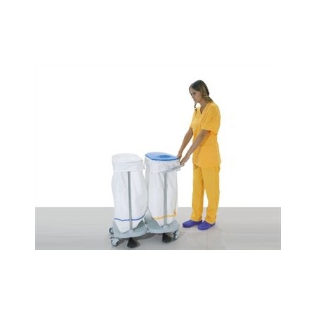 GIMA CARRELLO PORTASACCO A PEDALE - 2 SACCHI