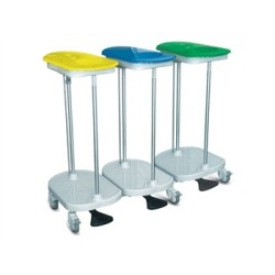 GIMA CARRELLO PORTASACCO A PEDALE - 3 SACCHI