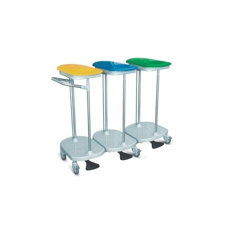 GIMA CARRELLO PORTASACCO A PEDALE - 3 SACCHI