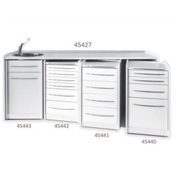 MOBILE SPACE PIANO DI LAVORO 206 CM - LAVELLO A SINISTRA