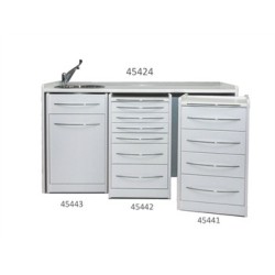 MOBILE SPACE PIANO DI LAVORO 156 CM - LAVELLO A SINISTRA