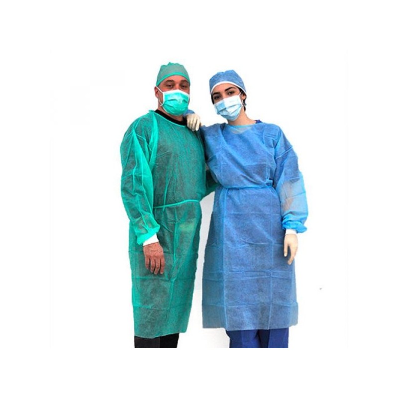 LH PHARMA CAMICE MONOUSO IN TNT - BIANCO