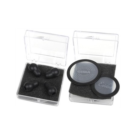 GIMA KIT GIMA EVOLVE: 2 DIAFRAMMI FLUTTUANTI + 2 PAIA DI OLIVE - NERO – RICAMBIO