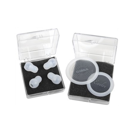 GIMA KIT GIMA EVOLVE: 2 DIAFRAMMI FLUTTUANTI + 2 PAIA DI OLIVE - NERO – RICAMBIO