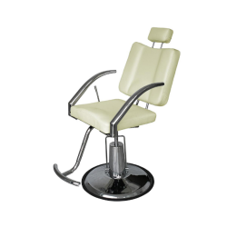 WEELKO POLTRONA PER TRUCCO (PLATY) - ALTEZZA E SCHIENALE REGOLABILI - BIANCA