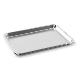 VASSOIO DI MAYO PERFORATO ACCIAIO INOX - 350x252x16 mm