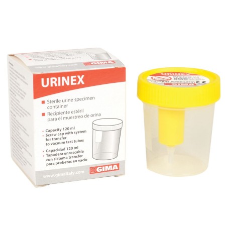 GIMA CONTENITORE URINE PLUS 100ML - CON CAMPIONATORE - (CONF. 100 PZ.)