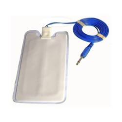 GIMA PLACCHE MONOUSO CON CAVO DI 3 M - CONNETTORE 6,3 MM - ADULTI