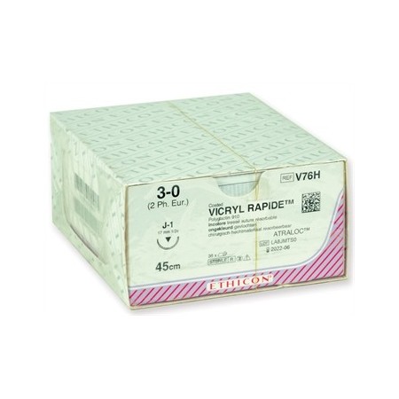 GIMA SUTURA ASSORBIBILE ETHICON VICRYL RAPID - 3/0 (CONF. 36 PZ.)