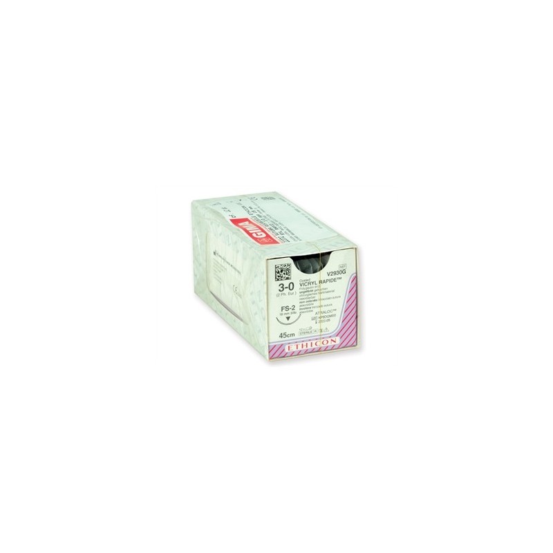 GIMA SUTURA ASSORBIBILE ETHICON VICRYL RAPID - 3/0 MIUSRE DIVERSE (CONF. 12 PZ.)