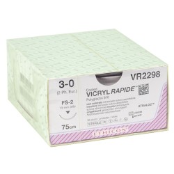GIMA SUTURA ASSORBIBILE ETHICON VICRYL RAPID - 3/0 AGO 19 MM (CONF. 36 PZ.)