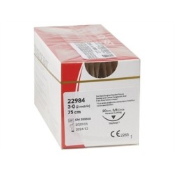 GIMA SUTURA ASS. TRUGLYDE FAST CALIBRO 3/0, CURVA 3/8- 70 CM - INCOLORE-MISURE DIVERSE (CONF. 12 PZ.)