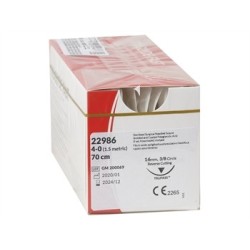 GIMA SUTURA ASS. TRUGLYDE FAST CALIBRO 4/0, CURVA 3/8- INCOLORE-MISURE DIVERSE (CONF. 12 PZ.)