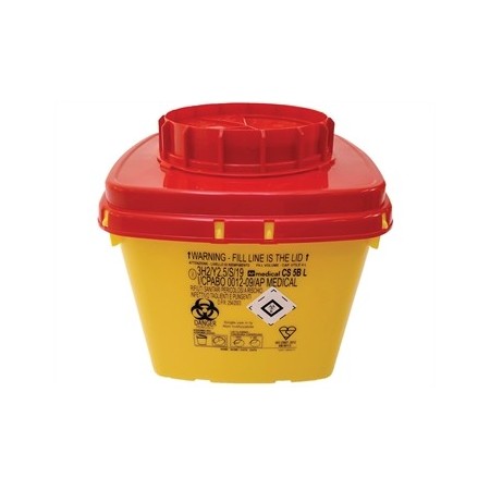 GIMA CONTENITORE RIFIUTI TAGLIENTI LINEA CS - 5 LT