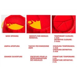 GIMA CONTENITORE RIFIUTI TAGLIENTI LINEA CS - 5 LT