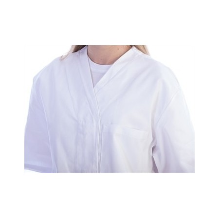 GIMA CASACCA CON BOTTONI-COTONE/POL.-DONNA BIANCA