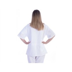 GIMA CASACCA CON BOTTONI-COTONE/POL.-DONNA BIANCA