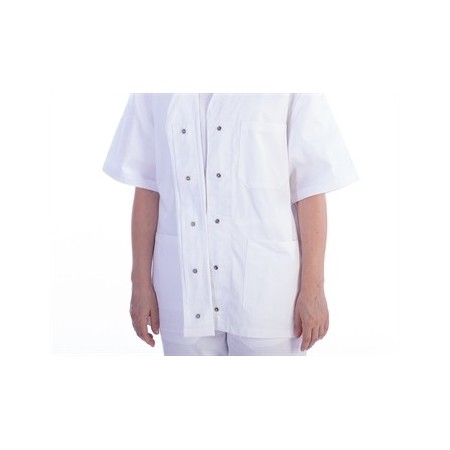 GIMA CASACCA CON BOTTONI-COTONE/POL.-DONNA BIANCA