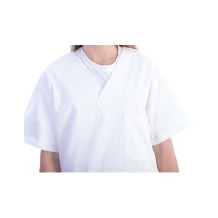 GIMA CASACCA - COTONE/POLIESTERE- UNISEX-MISURE DIVERSE BIANCA