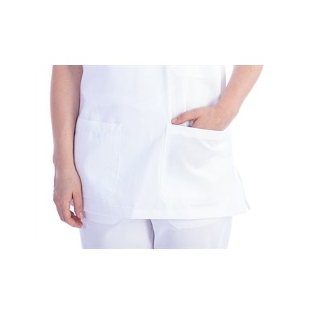 GIMA CASACCA - COTONE/POLIESTERE- UNISEX-MISURE DIVERSE BIANCA