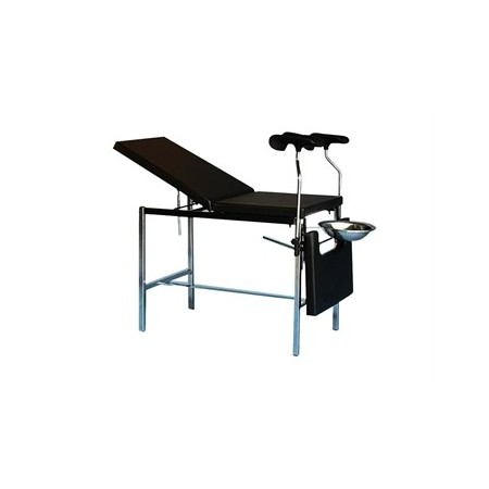 GIMA LETTINO GINECOLOGICO DELUXE 3 SEZIONI IN ACCIAIO CROMATO - REGGIARTI DELUXE - TRENDELENBURG