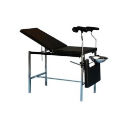 GIMA LETTINO GINECOLOGICO DELUXE 3 SEZIONI IN ACCIAIO CROMATO - REGGIARTI DELUXE - TRENDELENBURG