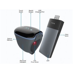 PULSOXIMETRO O2RING MONITORAGGIO CONTINUO - WIRELESS REMOTO- ADULTI