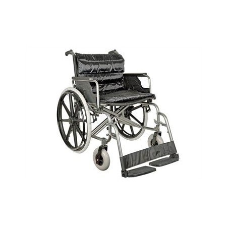 GIMA CARROZZINA PIEGHEVOLE EXTRA LARGE - SEDUTA 56CM - IN ACCIAIO