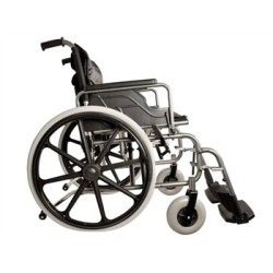 GIMA CARROZZINA PIEGHEVOLE EXTRA LARGE - SEDUTA 56CM - IN ACCIAIO