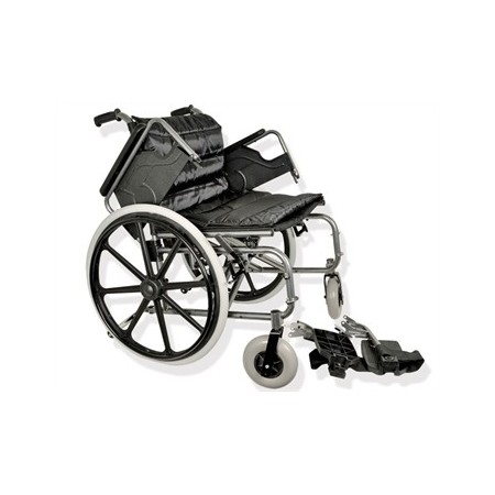 GIMA CARROZZINA PIEGHEVOLE EXTRA LARGE - SEDUTA 56CM - IN ACCIAIO