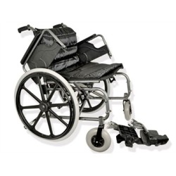 GIMA CARROZZINA PIEGHEVOLE EXTRA LARGE - SEDUTA 56CM - IN ACCIAIO