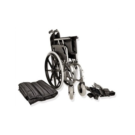 GIMA CARROZZINA PIEGHEVOLE EXTRA LARGE - SEDUTA 56CM - IN ACCIAIO