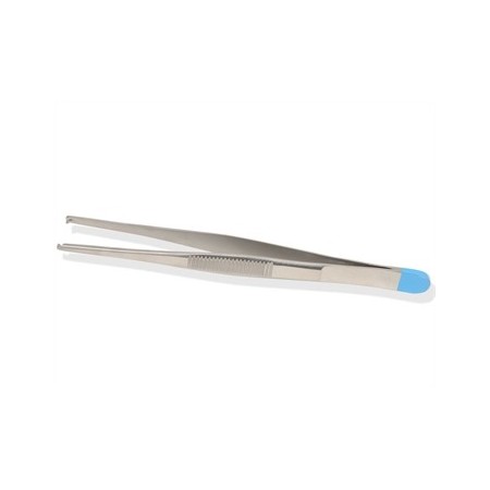 GIMA PINZA MEDICAZIONE CHIRURGICA STERILE - RETTA - 13 CM, 1X2 DENTI (CONF. 25 PZ.)