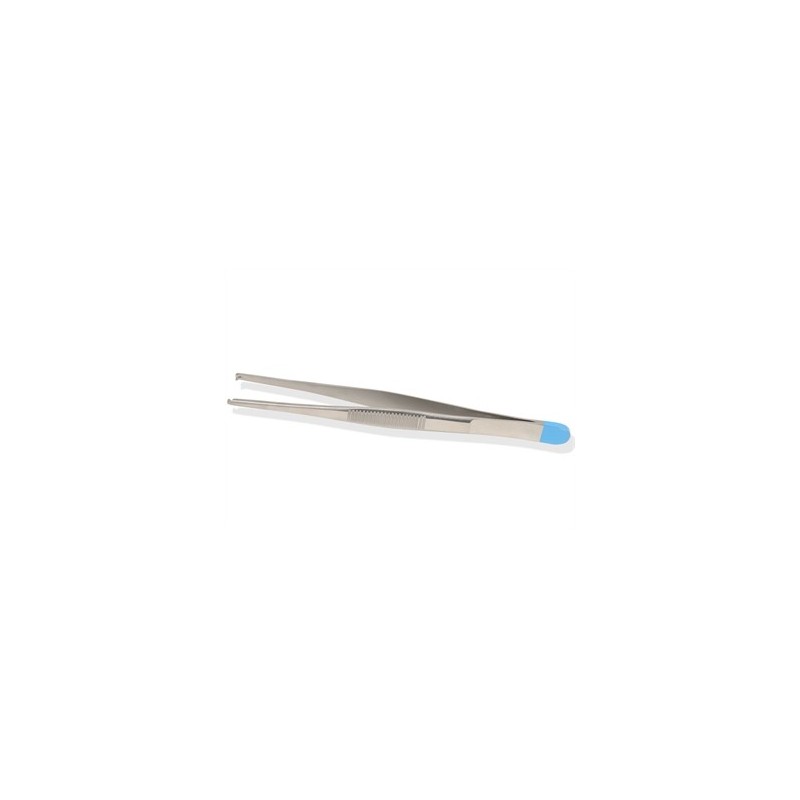 GIMA PINZA MEDICAZIONE CHIRURGICA STERILE - RETTA - 13 CM, 1X2 DENTI (CONF. 25 PZ.)