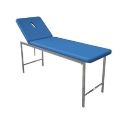 GIMA LETTINO DA VISITA A 1 SNODO CROMATO 100KG - BLU CON FORO