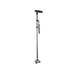 GIMA TRUSTY CANE BASTONE CON VENTOSE E LUCE LED - ARGENTO O NERO