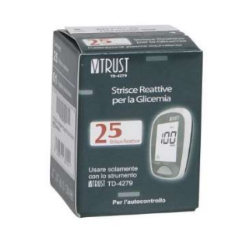 BSI STRISCE GLICEMIA PER MISURATORE V-TRUST-25 PZ