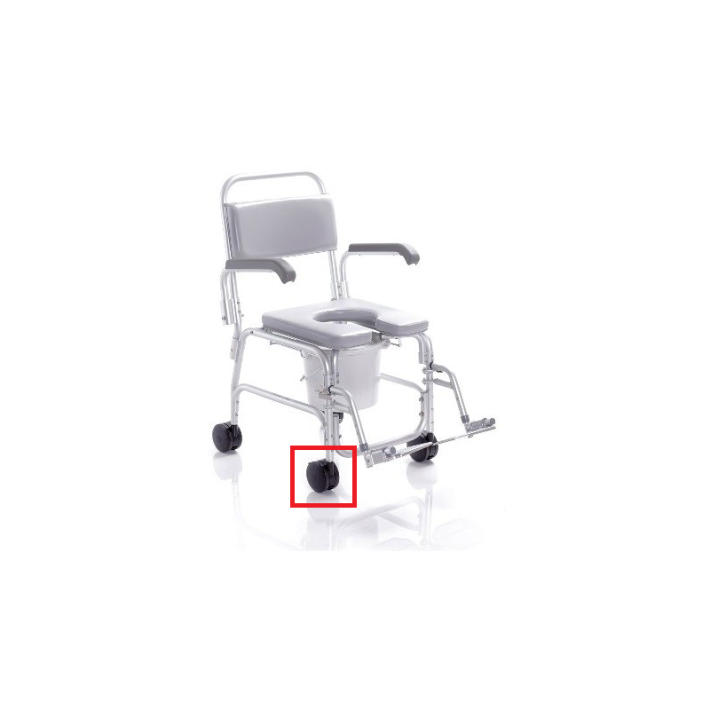 MORETTI RUOTE PER SEDIA COMODA PER WC E DOCCIA