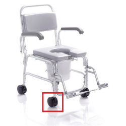 MORETTI RUOTE PER SEDIA COMODA PER WC E DOCCIA
