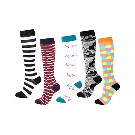 GIMA CALZE A COMPRESSIONE FUNNY S-M - VARI MODELLI (CONF. 5 PZ.)