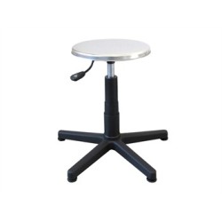 GIMA SGABELLO -SEDILE INOX CON PIEDINI