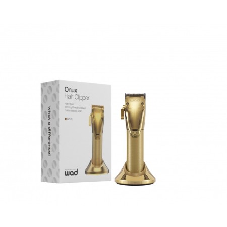 WAD RASOIO ELETTRICO ONUX AD ALTA POTENZA CON LAME DORATE IN ACCIAIO 440 C