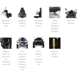 MORETTI SCOOTER ELETTRICO MOBILITY 240 CON SCHIENALE RIBALTABILE