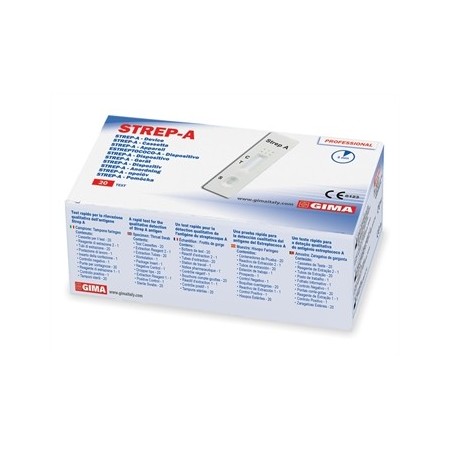 GIMA TEST STREP-A STREPTOCOCCO A CASSETTA - (CONF. 20 PZ.)