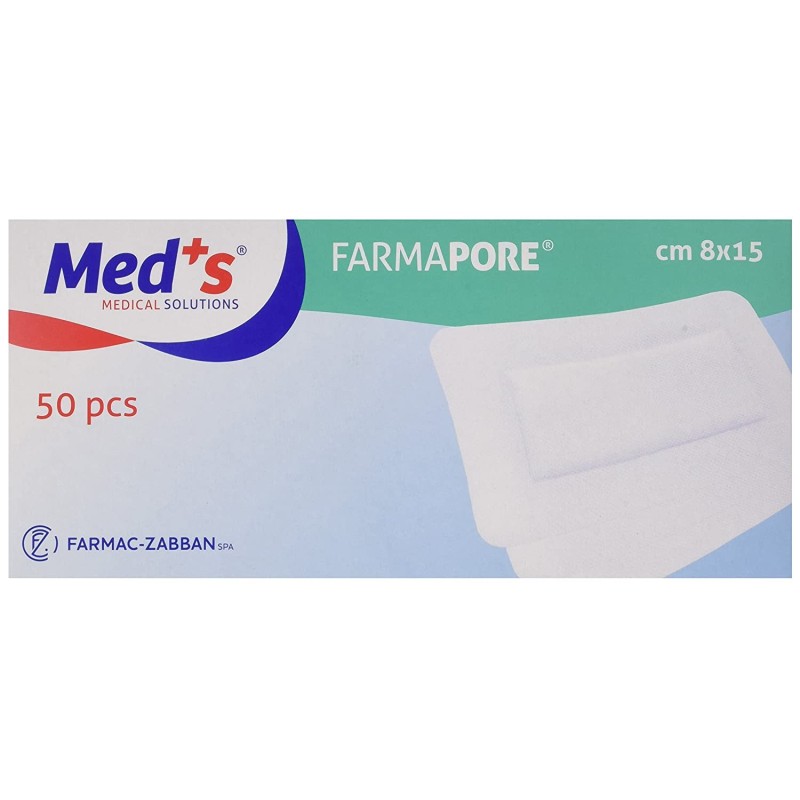 FARMAC-ZABAN MEDICAZIONE ADESIVA IN TNT 8X15 CM FARMAPORE (CONF. 50 PZ.)