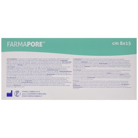 FARMAC-ZABAN MEDICAZIONE ADESIVA IN TNT 8X15 CM FARMAPORE (CONF. 50 PZ.)