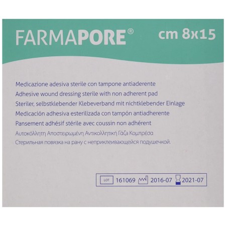 FARMAC-ZABAN MEDICAZIONE ADESIVA IN TNT 8X15 CM FARMAPORE (CONF. 50 PZ.)