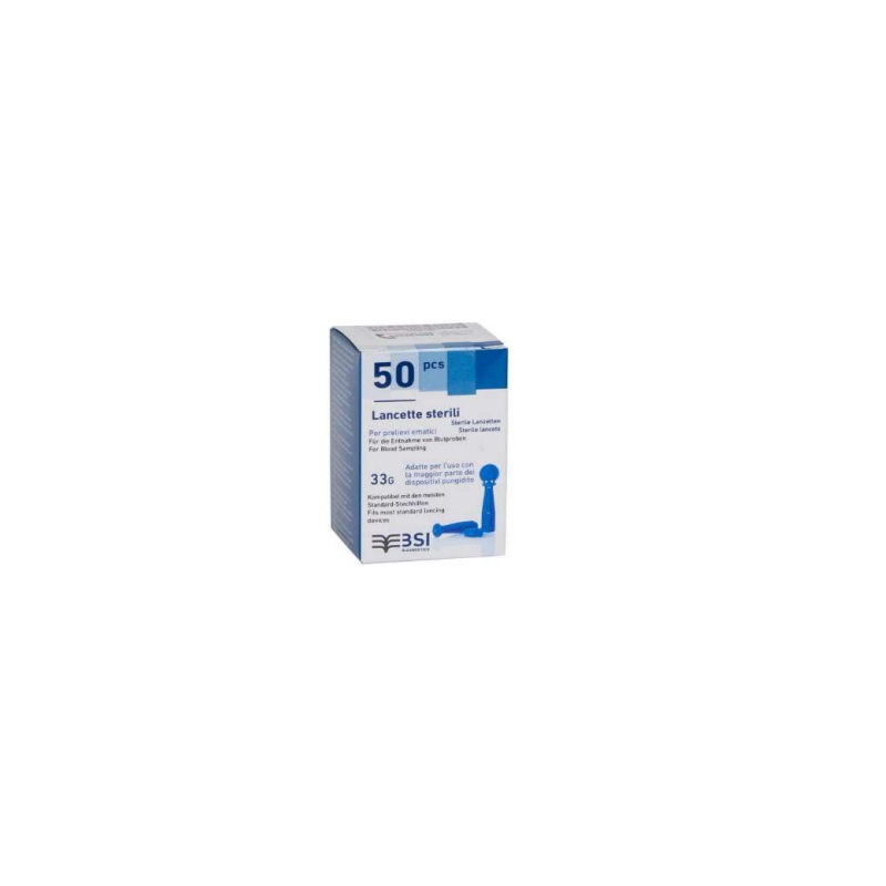 BSI LANCETTE 33G PER GLUCOSIO DA 50 PZ