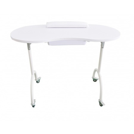 WEELKO TAVOLO PER MANICURE PIEGHEVOLE CON BORSA - ASPIRATORE E ROTELLE CON BLOCCO (PALMAR)
